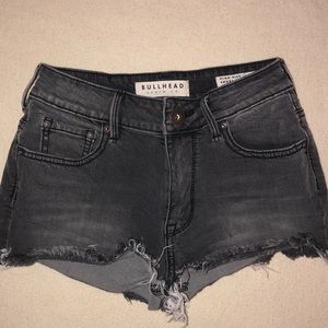 Bullhead denim co. black jean shorts